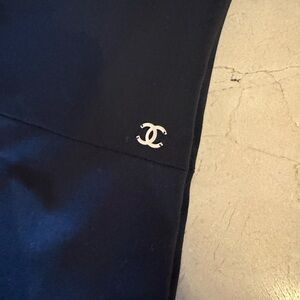 CHANEL Midnight Black Jumpsuit with Iconic Logo